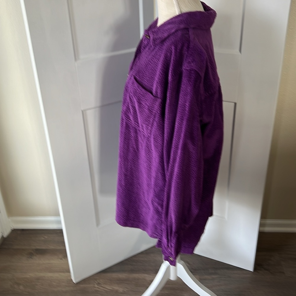 L.L.Bean Purple Shacket - Picture 3 of 6